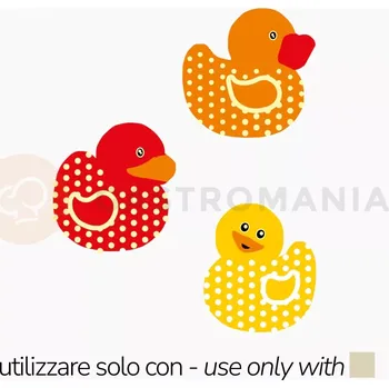 Čokoládová tyčinka Transferová forma s dekorem, 10 ks, kachničky | PAVONI, T1025SB