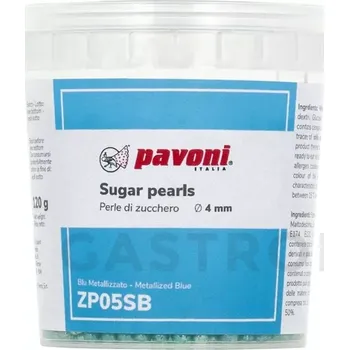 Výroba svíčky Cukrové korálky 4 mm 120 g modré | PAVONI, ZP05SB