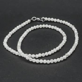 Náhrdelník Milujeme Kameny Měsíční kámen bílý - náhrdelník fazetovaný kulička NAFK10 101625