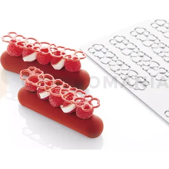 Čokoládová tyčinka Silikonová forma na zdobení eclair, srdce | PAVONI, PR009S