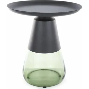 Konferenční stolek Odkládací stolek Tiffany 50 cm čirý/zelený