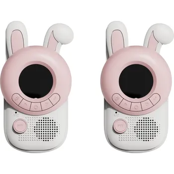 The Zoofamily Dětské vysílačky 2 ks, zajíček růžový/bílý
