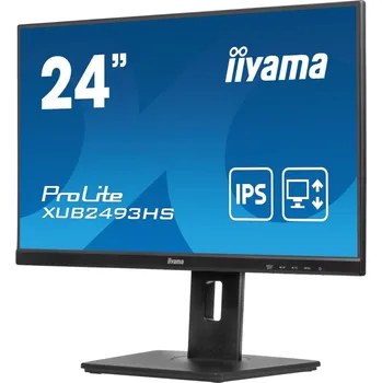 Monitor iiyama ProLite XUB2493HS-B6 počítačový monitor 60,5 cm (23.8") 1920 x 1080 px Full HD LED Černá