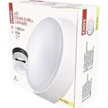 EMOS LED přisazené svítidlo ZURI, kruhové černá/bílá 14W teplá bílá