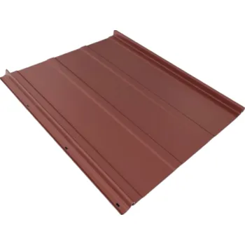 plechová krytina BELPROFILE Krytina Click Stripes SunClear oxidovaná červená