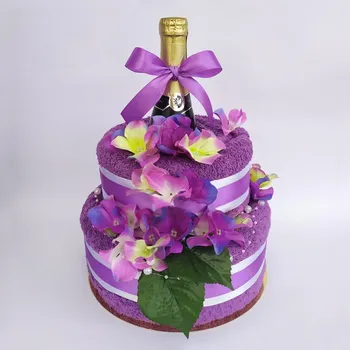umělá květina Ateliér Confetti Dvoupatrový textilní dort - Anita