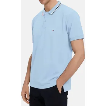 Pánské tričko Pánské modré polo triko Tommy Hilfiger - Velikost XL, Barva Modrá 56101 mw0mw24743
