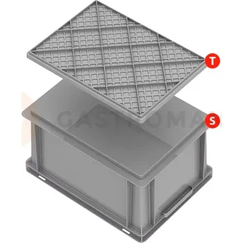 Nádoba na led Plastová nádoba Europa Serie šedá - vnitřní výška 317 mm | PAVONI, E4332