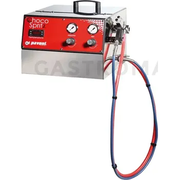 Rozprašovač parfému Stroj určený pro stříkání temperované čokolády a čokoládových náhražek | PAVONI, CIOCOSPRITZ