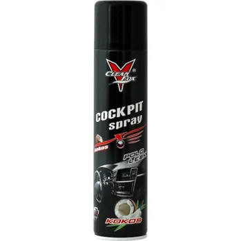 Čistič plastových dílů CleanFox Cockpit spray 400ml Kokos