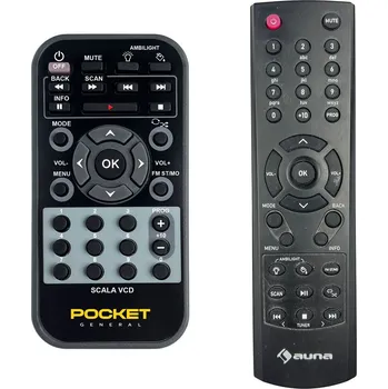 Dálkový ovladač AUNA Scala VCD - dálkový ovladač duplikát