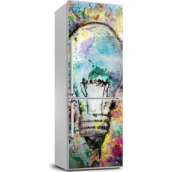 Fototapeta Nálepka na ledničku Barevná žárovka 70x190