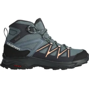 Dámská treková obuv Dámská turistická obuv Salomon DAINTREE MID GTX W 5.5 Šedá, Bílá
