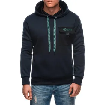 Pánská mikina OTHER Tmavě modrá pánská mikina s kapsou B1700