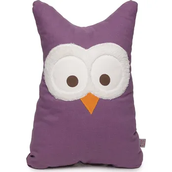 Polštář POLŠTÁŘ SOVIČKA s plyšovými brýlemi