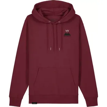 Pánská mikina PEATYS PEATY'S PUBWEAR MIKINA S KAPUCÍ SUMMIT BURGUNDY (PPW-25-HDY-SMT-BRG) S