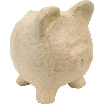 Umělecký papír décopatch Kartonová kasička prase 12×11×13cm