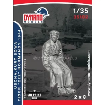 Plastikový model Dynamo models 1/35 WSS – Tiger ‘’222‘’ Uscha. Kurt Sowa Normandy 1944