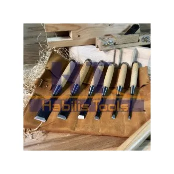 Dláto SADA japonských dlát OIRE NOMI Kashi - 6 ks (kožený obal)