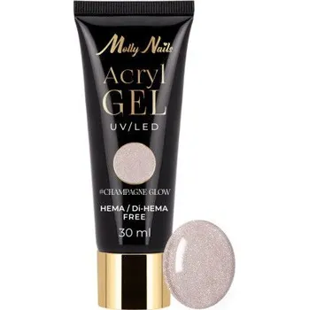 Lak na nehty Molly Nails Acrygel - Champagne Glow 30ml