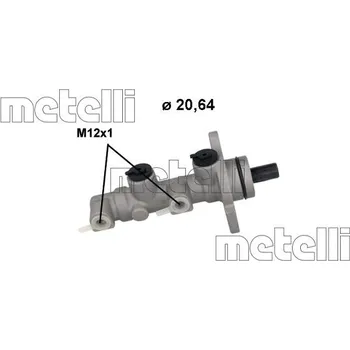 Brzdový válec Hlavní brzdový válec METELLI 05-1245