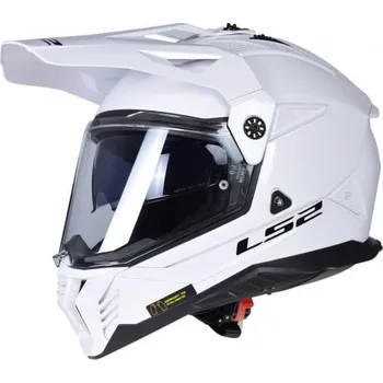 Helma na motorku LS2 MX702 Pioneer II Solid White Velikosti: XL