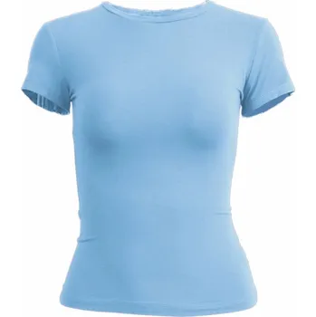 Dámské tričko Přiléhavé krátké tričko Barva: Modrá, Velikost: S