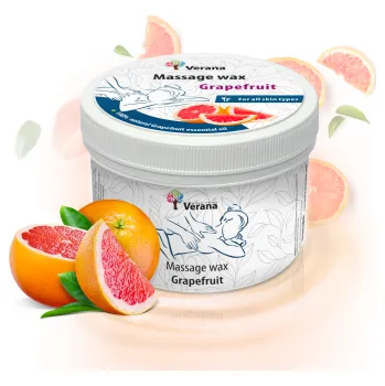 Masážní přípravek Verana Masážní vosk Grapefruit, 450 g
