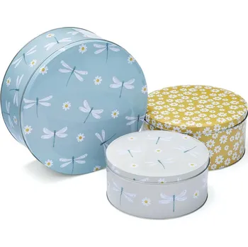 Dóza na potraviny Ocelové dózy na cukroví v sadě 3 ks English Meadow – Cooksmart ® ID_1524578