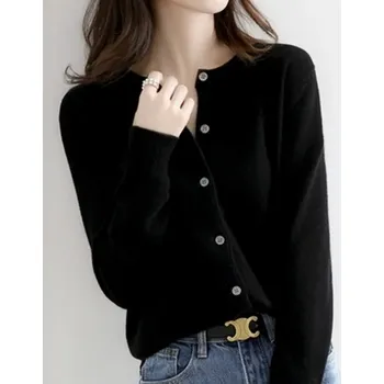 Dámský svetr Dámský cardigan různé barvy Barva: Černá, Velikost: XL