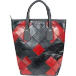 Hajn Nákupní kožená taška 054401.0 černo - červená 4