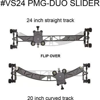 ProMediaGear | Dual Foto/Video Slider (60cm přímý / 51cm obloukový)