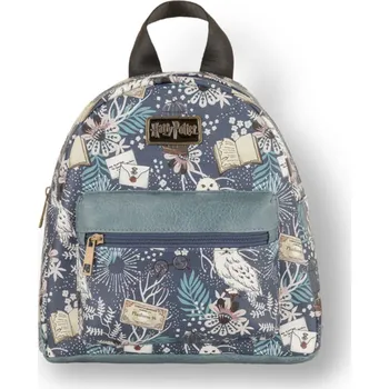 Městský batoh Bioworld Batoh modrý květinový a Hedvikou, Harry Potter