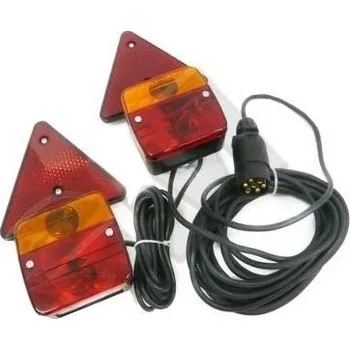 Zadní světlomet Hadex Koncové magnetická světla s trojúhelníky na přivěsný vozík 7,5m+2,5m