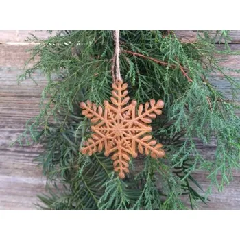 Vánoční dekorace Závěs vločka, Barva Bílá