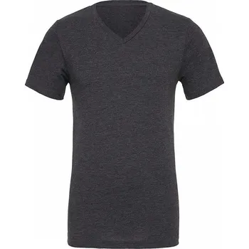 Pánská móda Bella+Canvas Lehké slim-fit unisex tričko Bella Canvas do véčka 145 g/m Barva: šedá tmavá melír, Velikost: S