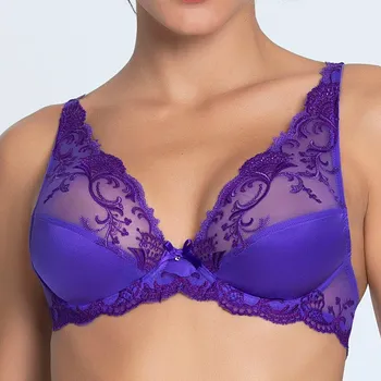 Podprsenka Lise Charmel - Splendeur soie podprsenka triangle nevyztužená ocean bleu 80D ACC7480