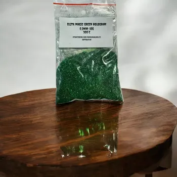 RYVALURES-GLITTER MAGIC GREEN HOLOGRAM 0,2MM-10G