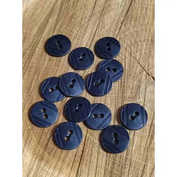 Knoflík Knoflík košilový průměr 14 mm 10 ks barva černá