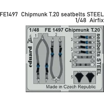 Plastikový model Eduard 1/48 Chipmunk T.20 seatbelts STEEL (AIRFIX)