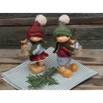 Vánoce Postavička s dárkem, Varianta Holčička