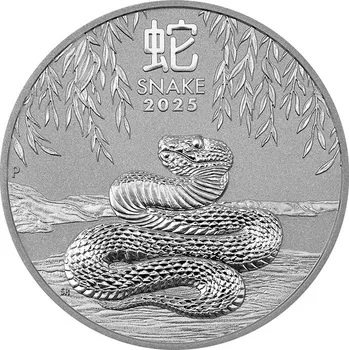 Stříbrná investiční mince Year of the Snake Rok Hada Lunární 1 Oz 2025