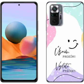 Pouzdro na mobilní telefon Gelový kryt mmCase na Xiaomi Redmi Note 10 Pro - vtipný text 4 bílé pozadí