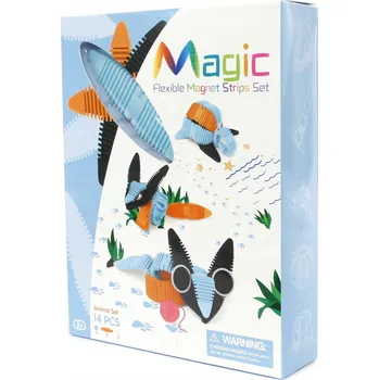 ostatní stavebnice GUMOVÉ MAGNETICKÉ STAVEBNICE 3D PUZZLE 14 dílků