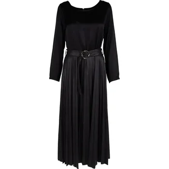 Dámské šaty Šaty Nu Denmark 8207-23 černé s plisé Velikost: 42