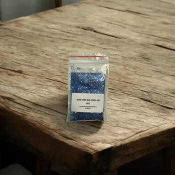 RYVALURES-GLITR DO GUMOVÝCH NÁSTRAH LASER BLUE 1,0MM-20G (GLITR DO PLASTISOLU )