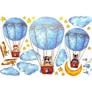 Samolepící dekorace Samolepka na stěnu zvířátka do dětského pokoje