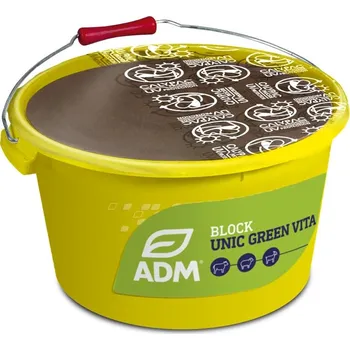 Krmivo pro hospodářské zvíře Minerální liz BIO Block UNIC GREEN pro lepší obranyschopnost skotu, ovcí a koz 25 kg