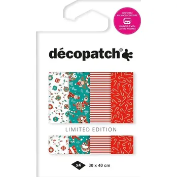 Umělecký papír décopatch Papíry na decoupage Texture (4ks) č.15