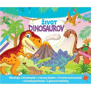 omalovánky Život dinosaurov Kniha